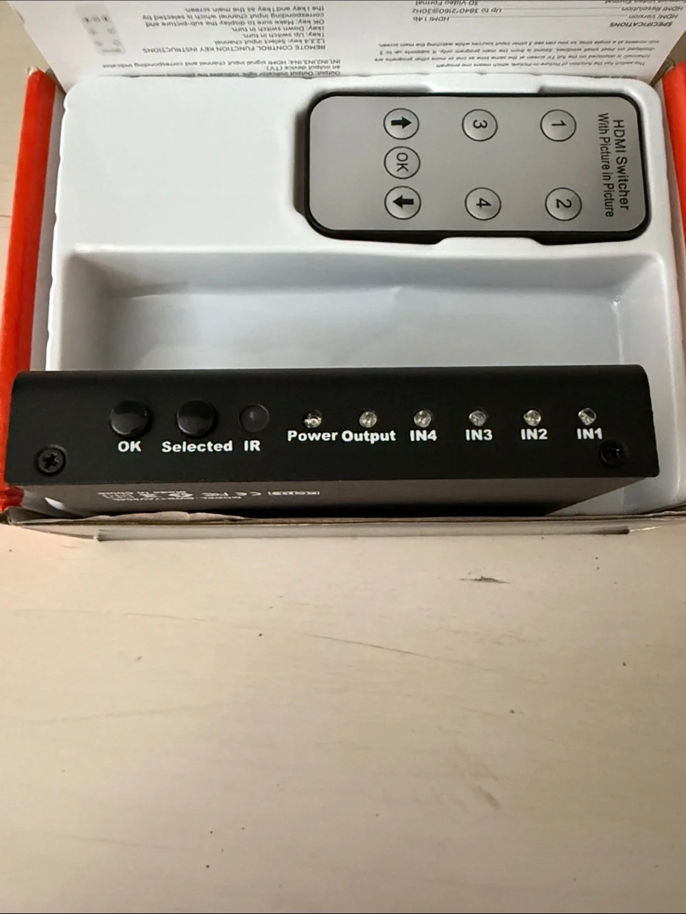 blackweb 4-Port HDMI Switch - Black